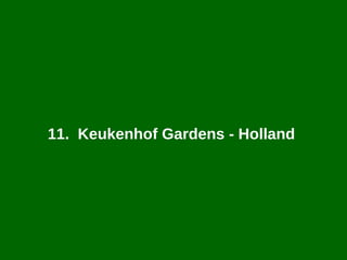 11.  Keukenhof Gardens - Holland  