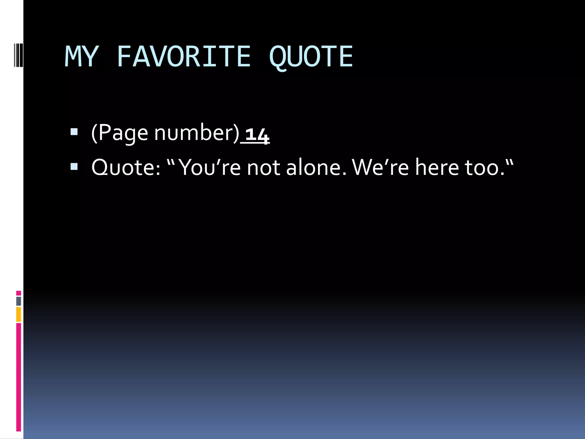 GENRE: realistic fictionCHARACTERS:Juan 