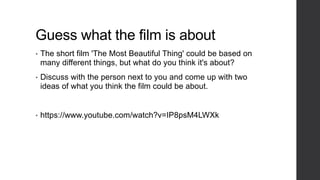 the most beautiful thing short film