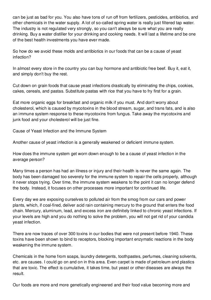 The Most Common Cause Of Yeast Infections