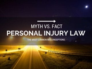 The Most Common Misconceptions
ABOUT PERSONAL INJURY LAWYERS. GET THE FACTS.
 