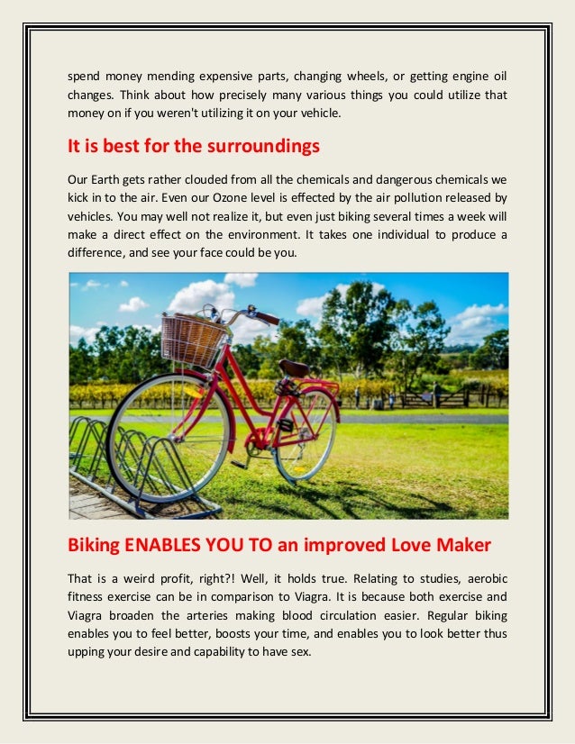 riding a bike instead of driving