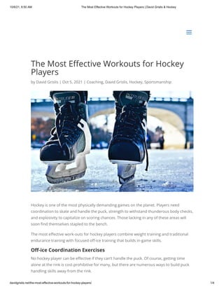 10/6/21, 8:50 AM The Most Effective Workouts for Hockey Players | David Grislis & Hockey
davidgrislis.net/the-most-effecti...