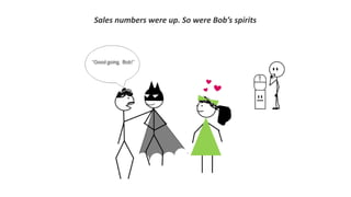 Sales numbers were up. So were Bob’s spirits
 