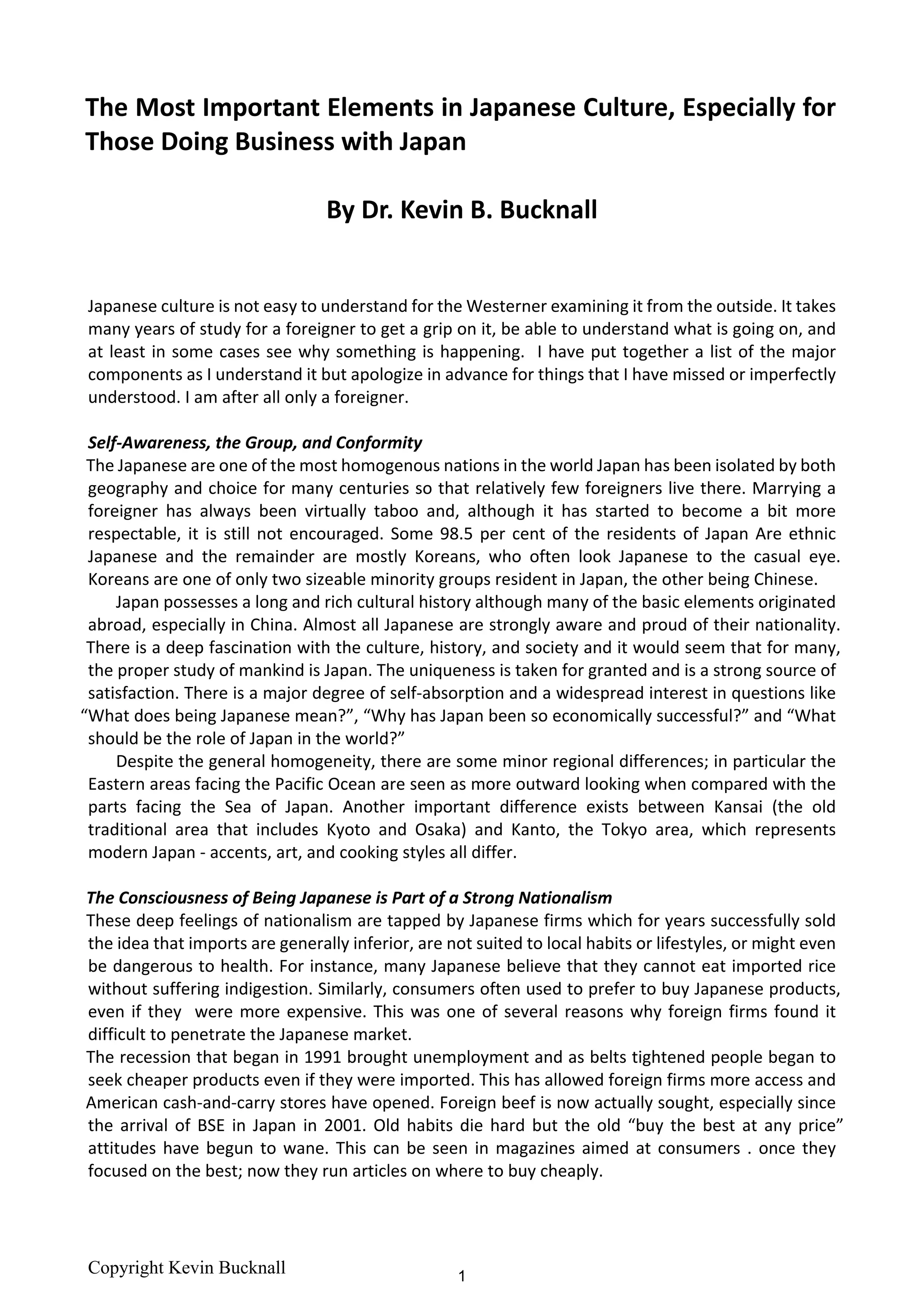 The most important elements in japanese culture PDF