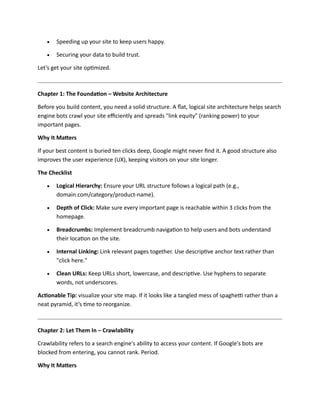 The Most Important Technical SEO Checklist | PDF