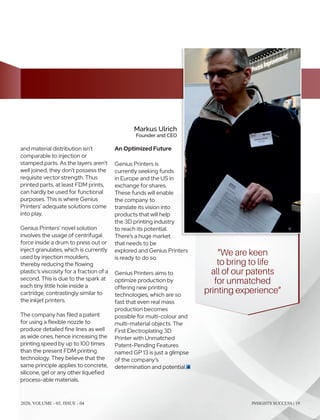 2020, VOLUME - 03, ISSUE - 04 INSIGHTS SUCCESS | 19
 