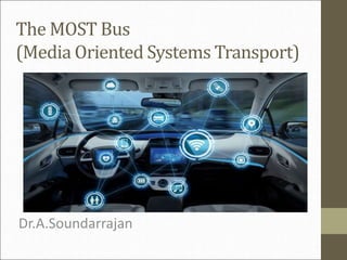 The MOST Bus
(Media Oriented Systems Transport)
Dr.A.Soundarrajan
 
