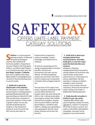 CANDID CONVERSATION WITH TBF
Inscribe Your Business Stories
THE BUSINESS F ME
 