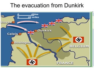 The evacuation from Dunkirk
 