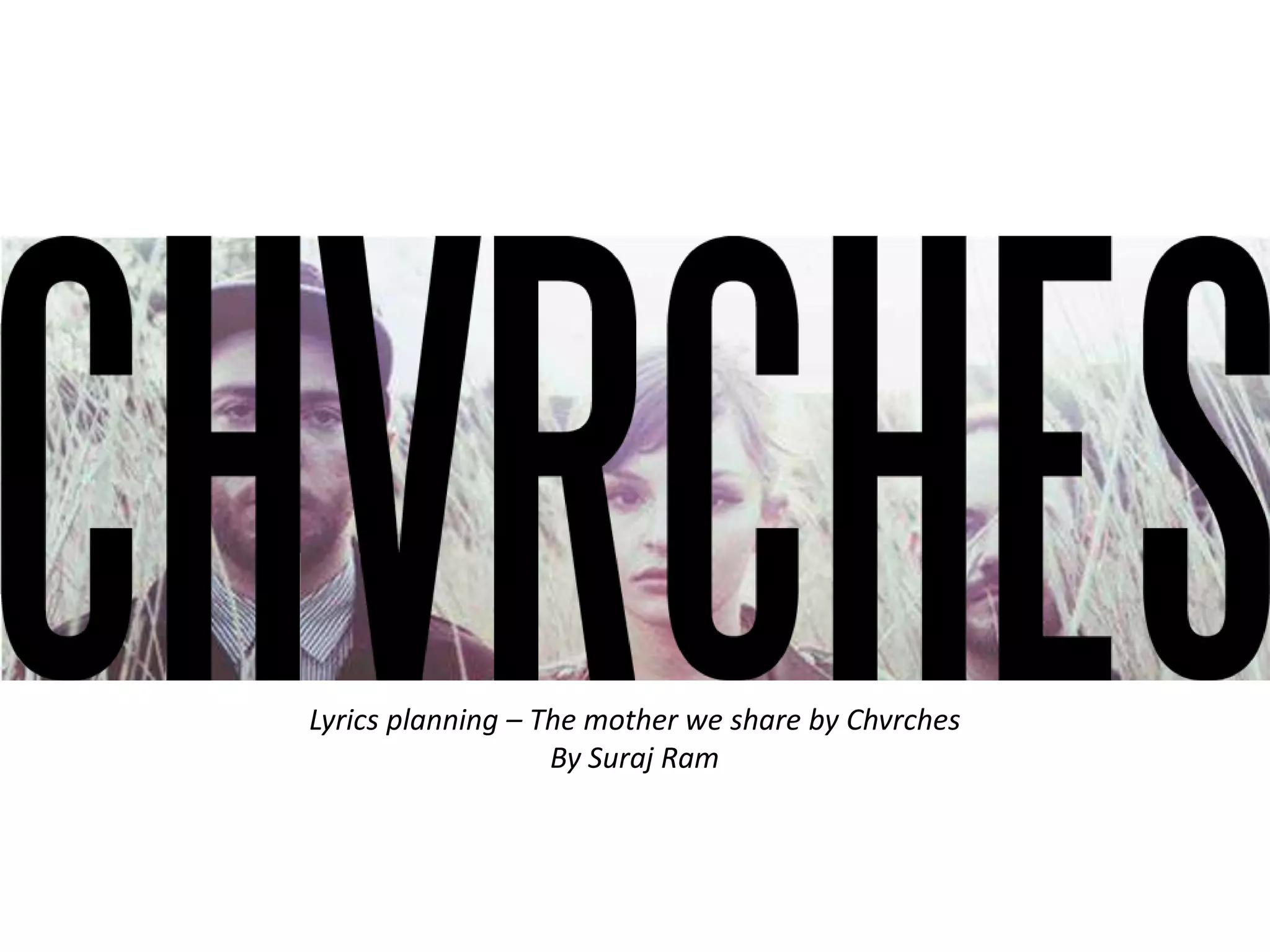 The mother we share lyrics planning PPT