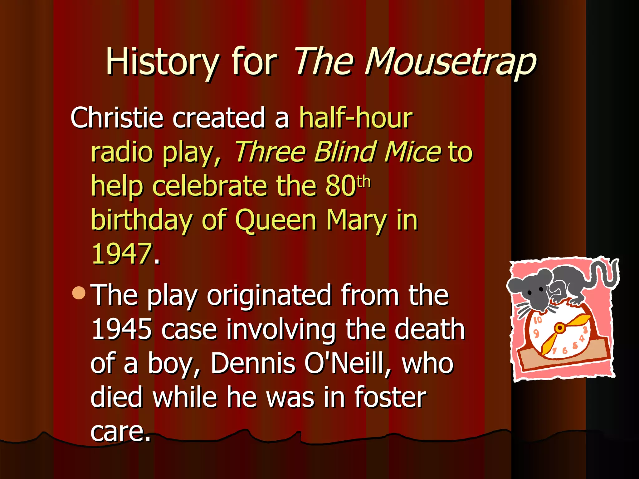 The Mousetrap Ppt