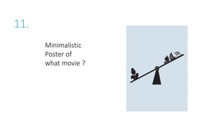 11.
Minimalistic
Poster of
what movie ?
 