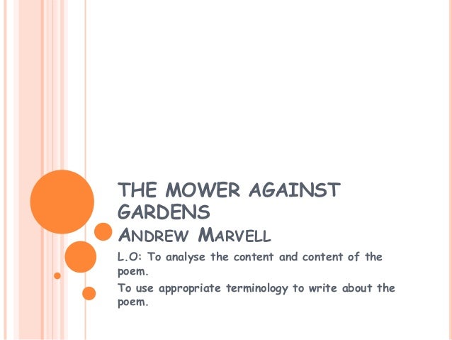 The Mower Against Gardens