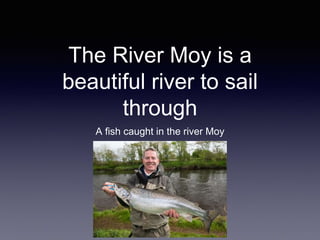 The River Moy is a
beautiful river to sail
through
A fish caught in the river Moy