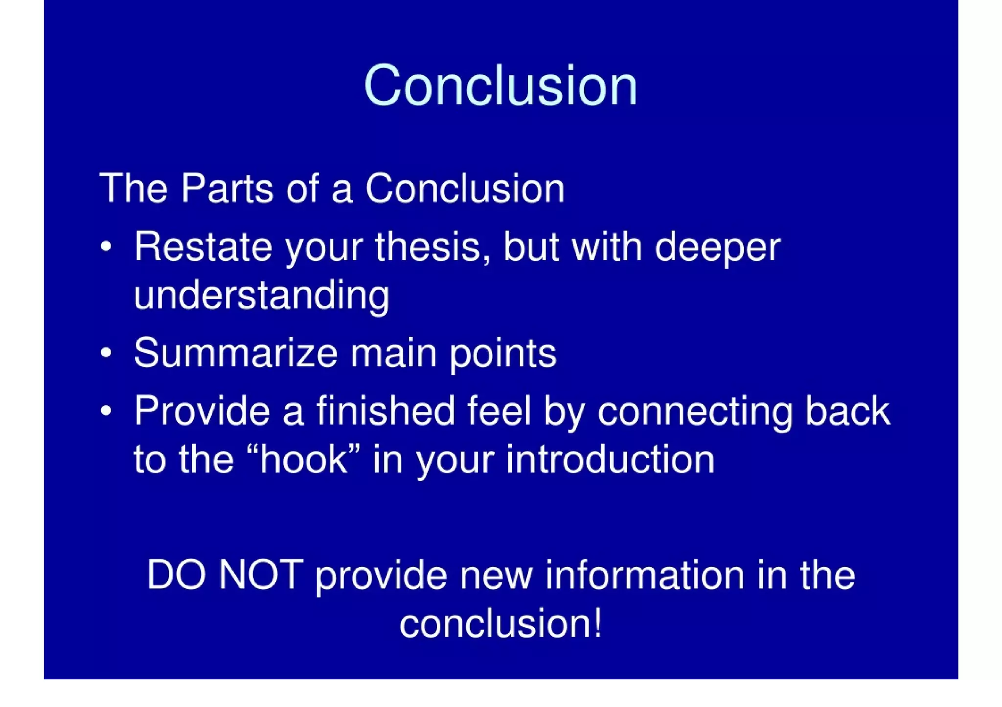 The Multi-Paragraph Essay