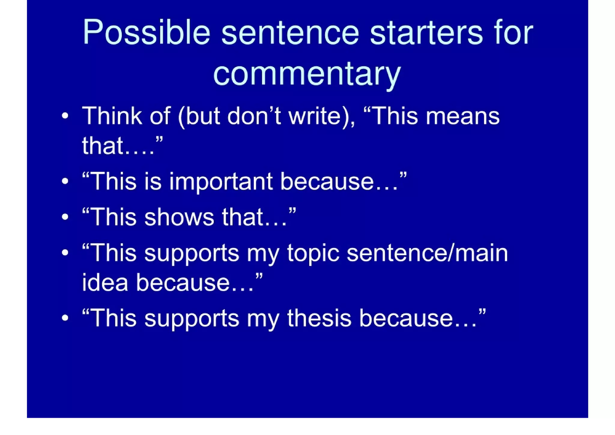 The Multi-Paragraph Essay