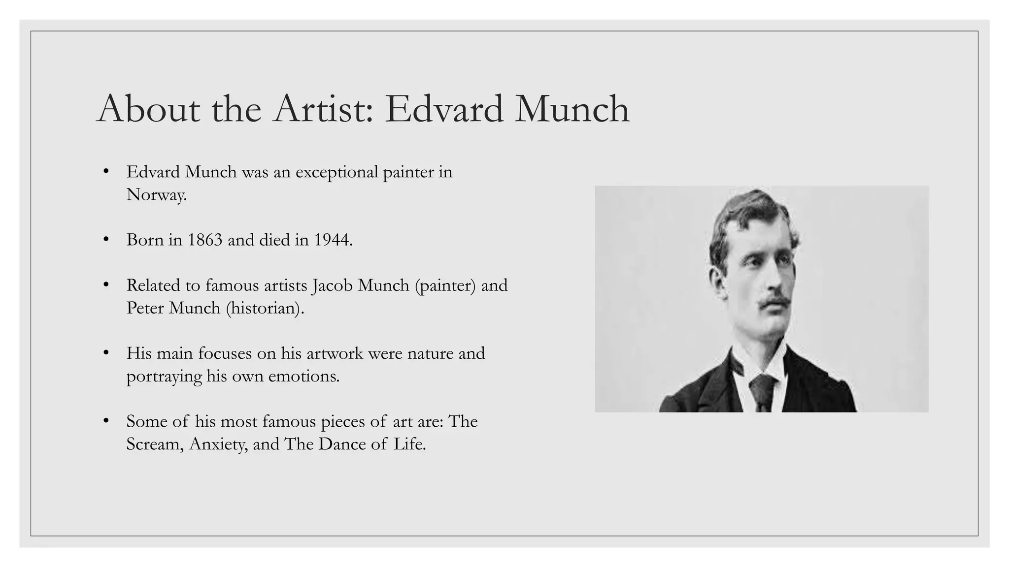 The munch museum PPT