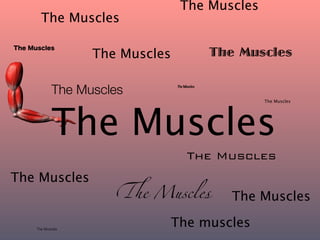 The Muscles
     The Muscles

                 The Muscles                 The Muscles

          The Muscles          The Muscles



                                                    The Muscles




          The Muscles
                                     The Muscles
The Muscles
                    !e Muscles                  The Muscles

   The Muscles
                               The muscles
 