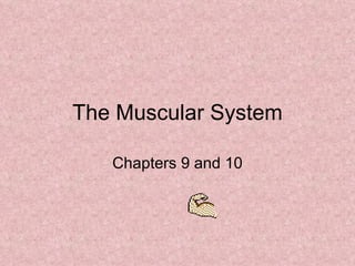 The Muscular System Chapters 9 and 10 
