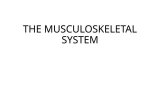 THE MUSCULOSKELETAL SYSTEM GRADE 6.pptx Files | PPTX