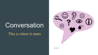 Conversation
This is where it starts
 