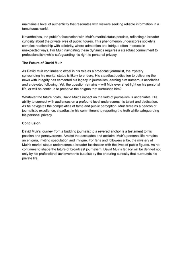 The Mystery of David Muir’s Marital Status_ A Deep Dive into the