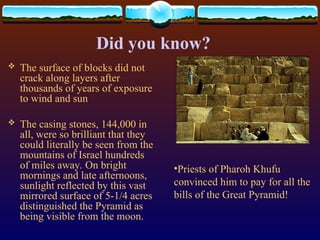 The Mysteries and Legacy of Ancient Egyptian Pyramids: Construction ...