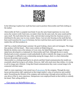 abercrombie and fitch bad reputation