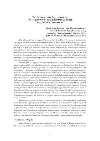 The Myth of the Fallen Angel. Its Theosophy in Scandinavian, English ...