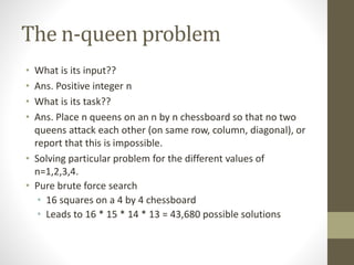 The n Queen Problem | PPTX