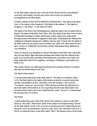 The names and titles of the holy spirit | RTF