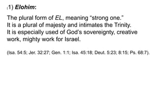 The Names of God | PPTX