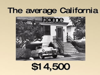 The average California home $14,500 