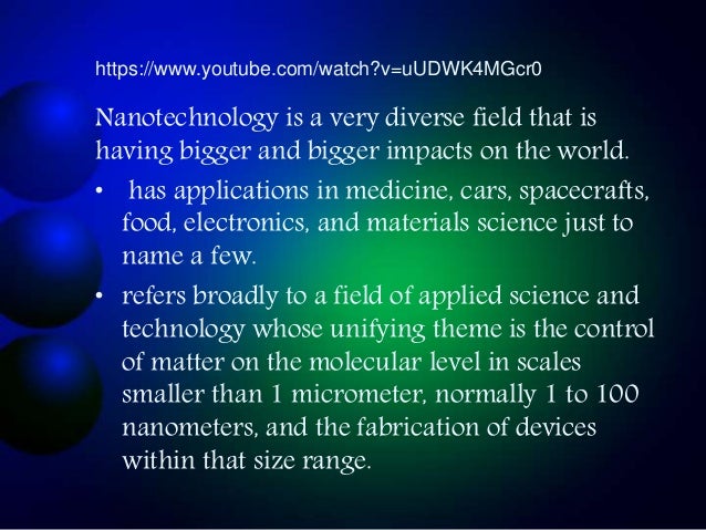 Importance of nano world picture