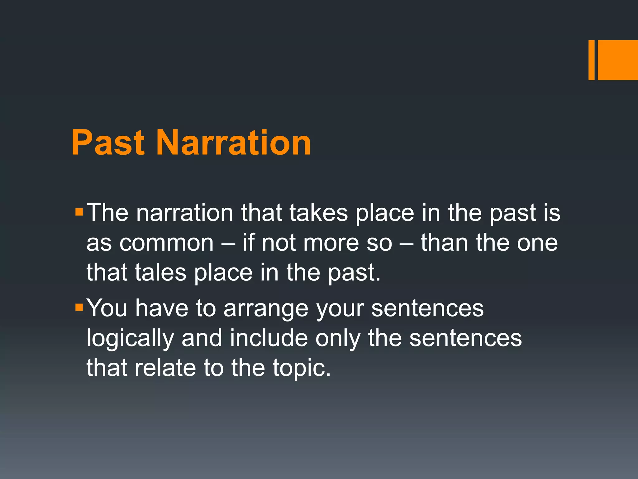 The narrative paragraph | PPTX