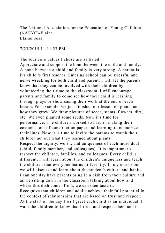 WHAT IS THE PURPOSE OF NATIONAL ASSOCIATION FOR THE EDUCATION OF YOUNG CHILDREN visual data 5