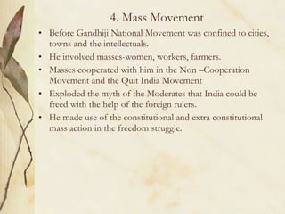 The National Movement And Mahatma Gandhi | PPT