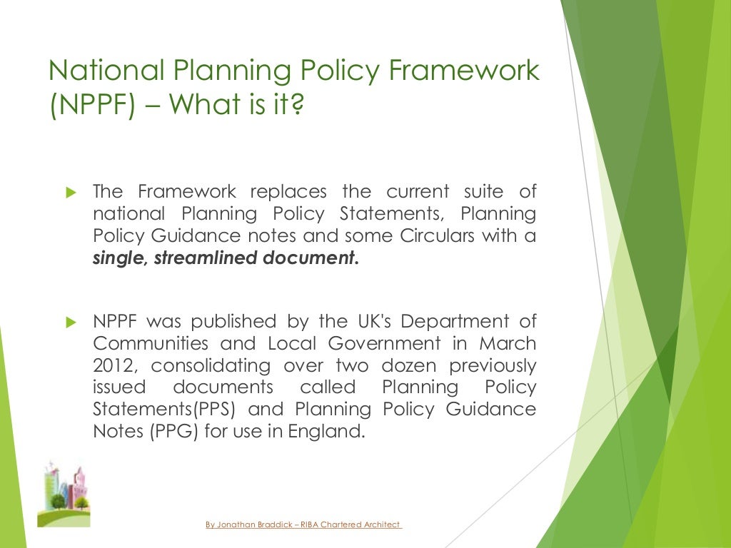 The National Planning Policy Framework (NPPF) 12 Months On