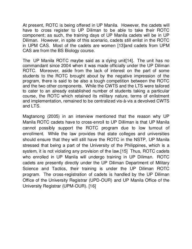 Essay about national service programme
