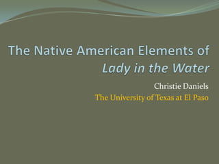 Christie Daniels
The University of Texas at El Paso
 