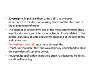 Sovereignty Application The Nature and Philosophy of Sovereignty (Islamic).pptx