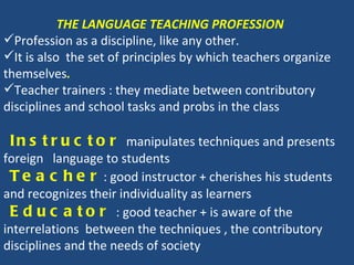 The Nature of Language Teaching | PPT