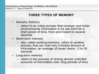 The nature of memory and encoding | PPT