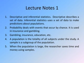 The nature of probability and statistics