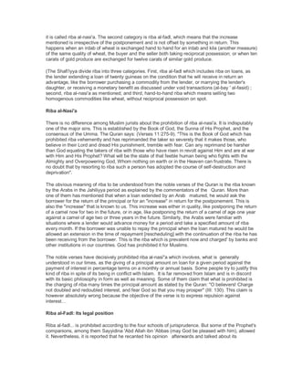 The nature of riba in Islam By umer chapra | PDF