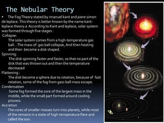 solar nebula theory steps