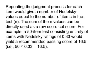 The nedelsky method | PPTX