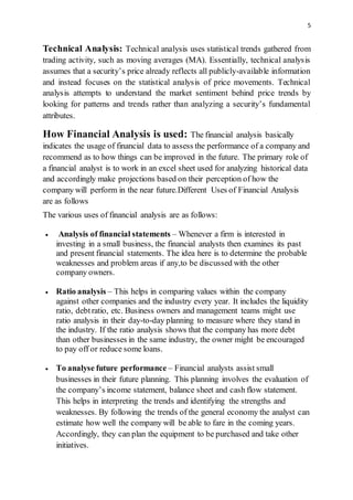 The need for and importance of financial analysis and control for ...