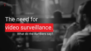 The need for video surveillance